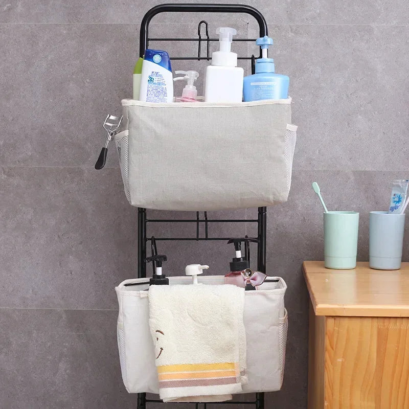 Portable Baby Care Essentials Hanging Organizers Crib Storage Cradle Baby Crib Organizer Diaper Bag Linen Baby Bed Accessories