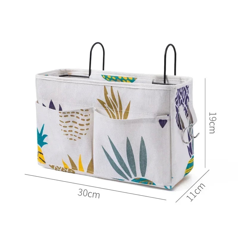 Portable Baby Care Essentials Hanging Organizers Crib Storage Cradle Baby Crib Organizer Diaper Bag Linen Baby Bed Accessories