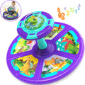 Dinosaur Sit and Spin Toys for 1 2 3 4 Year Kids, 360° Sit Spinner Activity Toy with Light Music Toddler Toy for Boys Girls Ages over 18 Months